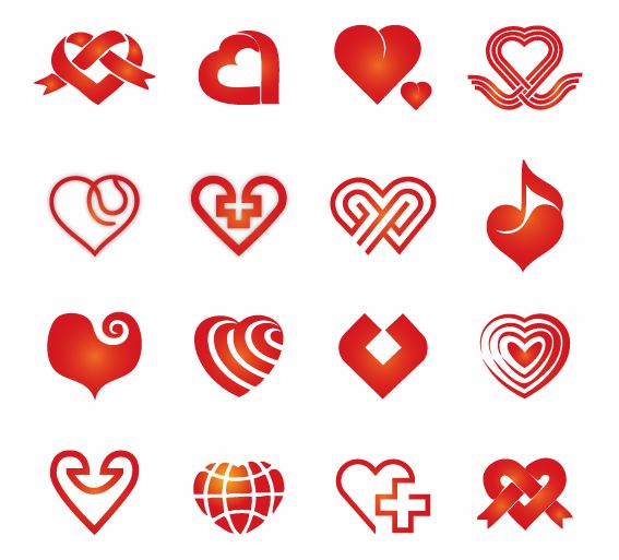 free vector Collection of Vector Hearts